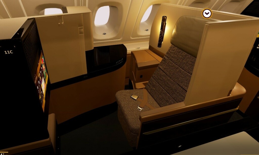 BUSINESS: Slik ser det ut på businessklasse hos Etihad Airways. Foto: Etihad Airways. BUSINESS: Slik ser det ut på businessklasse hos Etihad Airways. Foto: Etihad Airways.