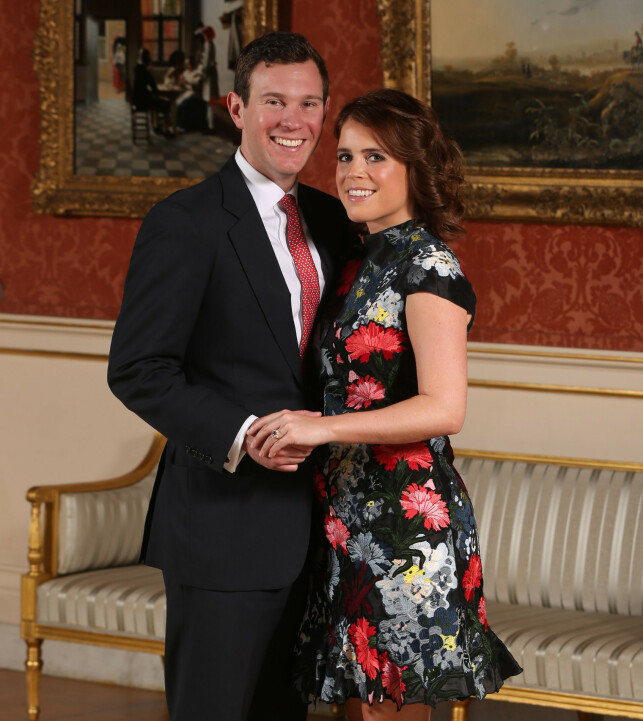 KONGELIG FORLOVELSE: Dette bilde ble tatt på Buckingham Palace da prinsessen og Jack annonserte i januar 2018 at de hadde forlovet seg. Foto: NTB Scanpix KONGELIG FORLOVELSE: Dette bilde ble tatt på Buckingham Palace da prinsessen og Jack annonserte i januar 2018 at de hadde forlovet seg. Foto: NTB Scanpix
