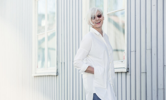 <strong>SKAL VÆRE ENKELT:</strong> Mette foretrekker at hår og makeup på henne selv, ikke er for tidkrevende. Foto: Astrid Waller <strong>SKAL VÆRE ENKELT:</strong> Mette foretrekker at hår og makeup på henne selv, ikke er for tidkrevende. Foto: Astrid Waller