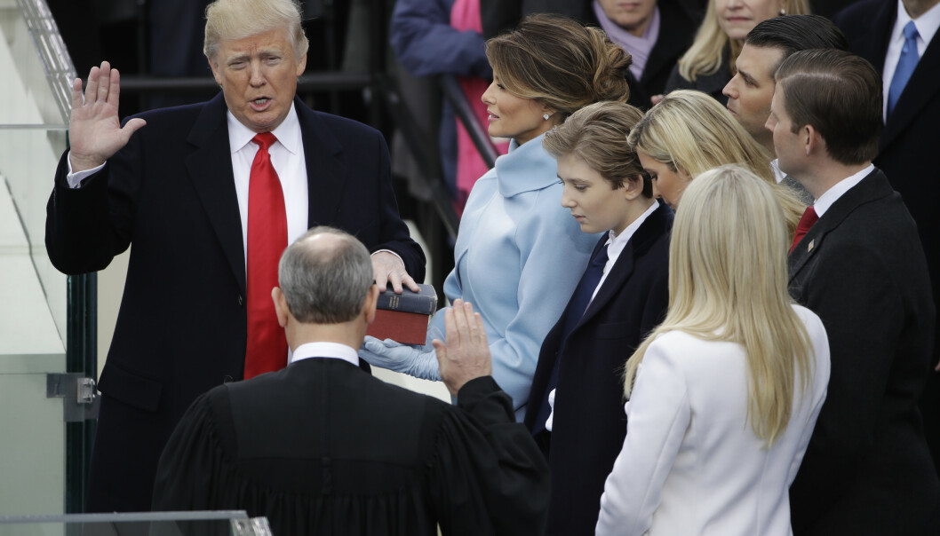 INNSETTELSEN: Fredag 20. januar ble Donald Trump innsatt som president i USA. Foto: AP NTB Scanpix INNSETTELSEN: Fredag 20. januar ble Donald Trump innsatt som president i USA. Foto: AP NTB Scanpix