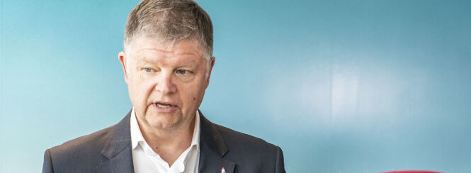 20200504 SNARØYA Konsernsjef Jacob Schram og finansdirektør i Norwegian i forbindelse med pressekonferansen der de presenterer resultatet av redningsaksjonen for å redde den finansielle situasjonen i selskapet.