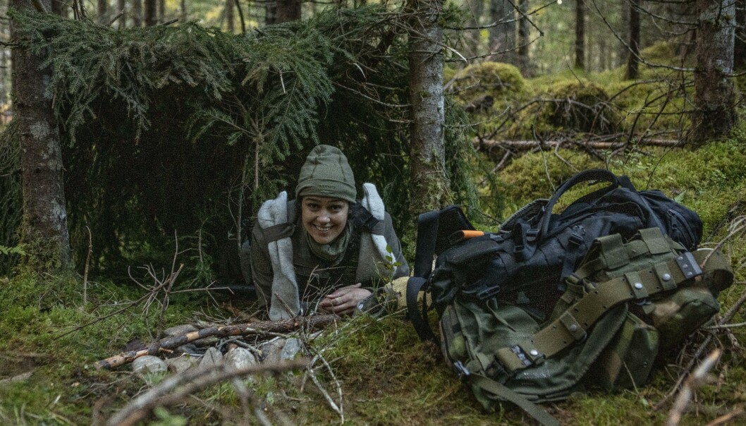 <strong>OGSÅ UTE:</strong> Desta Marie Beeder (32) klarte seg gjennom et døgn i villmarka, men fullførte ikke utfordringen for å være med videre i «Kompani Laurtizen». Foto: Matti Bernitz/TV 2 <strong>OGSÅ UTE:</strong> Desta Marie Beeder (32) klarte seg gjennom et døgn i villmarka, men fullførte ikke utfordringen for å være med videre i «Kompani Laurtizen». Foto: Matti Bernitz/TV 2