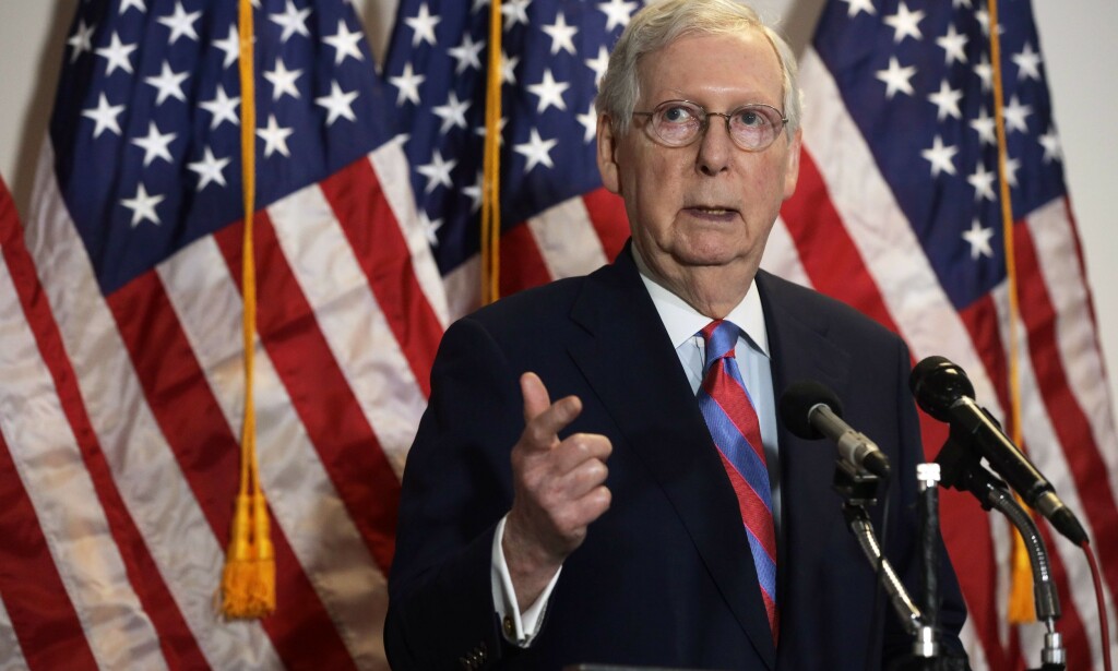 Majority Leader: Republican Mitch McConnell is the party's majority leader in the Senate. Photo: Alex Wong / Getty / AFP / NTB scanpix 