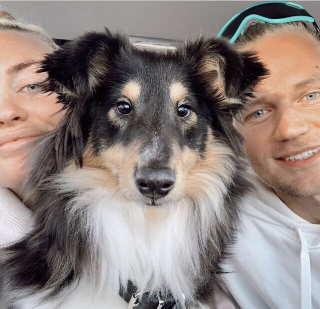 ØNSKER SEG HAGE: Andrea og Morten har hunden Trulte sammen. Nå ønsker familien på tre seg en egen hage. Foto: Privat ØNSKER SEG HAGE: Andrea og Morten har hunden Trulte sammen. Nå ønsker familien på tre seg en egen hage. Foto: Privat