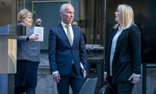 IKKE NOK: Forslaget fra regjeringen må endres av Stortinget for at oljenæringa skal bli fornøyd. Her fra pressekonferansen 30. april. Foto: Heiko Junge /NTB Scanpix. IKKE NOK: Forslaget fra regjeringen må endres av Stortinget for at oljenæringa skal bli fornøyd. Her fra pressekonferansen 30. april. Foto: Heiko Junge /NTB Scanpix.