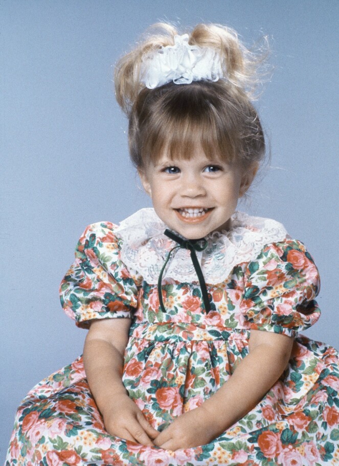TIDLIG KRØKES: Mary-Kate Olsen i rollen som Michelle Tanner i «Full House» i 1989. FOTO: NTB Scanpix TIDLIG KRØKES: Mary-Kate Olsen i rollen som Michelle Tanner i «Full House» i 1989. FOTO: NTB Scanpix