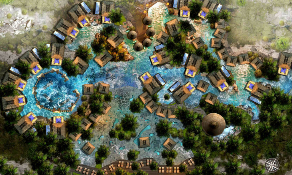 SVØMMEBASSENG: Hotellene skal bygges i både Asia, Afrika og Australia. Foto: Bensley SVØMMEBASSENG: Hotellene skal bygges i både Asia, Afrika og Australia. Foto: Bensley