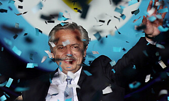 STENGTE: Argentinas president Alberto Fernandez. Foto: Ricardo Moraes / Reuters / NTB Scanpix STENGTE: Argentinas president Alberto Fernandez. Foto: Ricardo Moraes / Reuters / NTB Scanpix