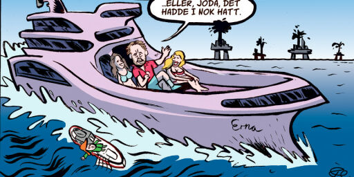 image: Hysj, Erna. Røkke snakker