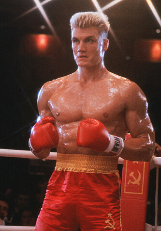 KULTFIGUR: Dolph Lundgren som den russiske bokseren Ivan Drago i «Rocky 4». Foto: NTB scanpix KULTFIGUR: Dolph Lundgren som den russiske bokseren Ivan Drago i «Rocky 4». Foto: NTB scanpix