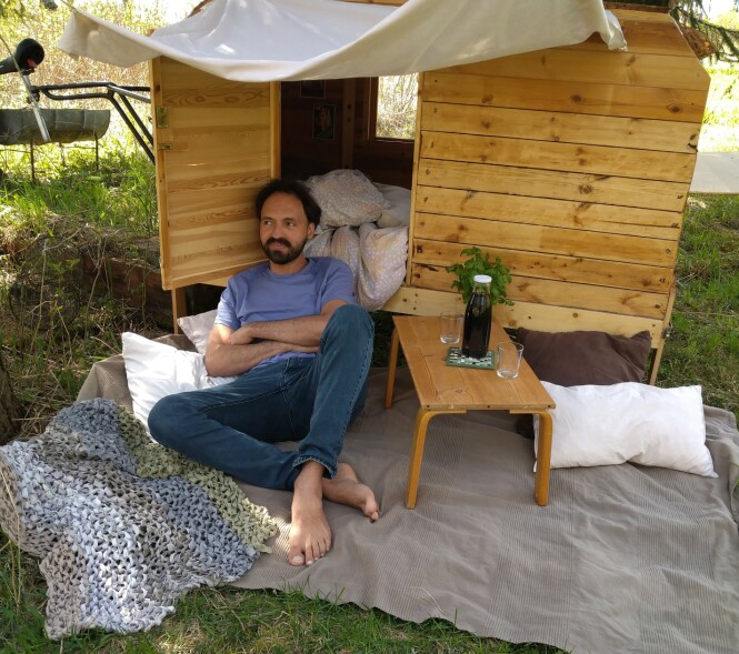 REN IDYLL: Vognen rommer alt man trenger for en koselig sykkelferie. FOTO: Privat REN IDYLL: Vognen rommer alt man trenger for en koselig sykkelferie. FOTO: Privat
