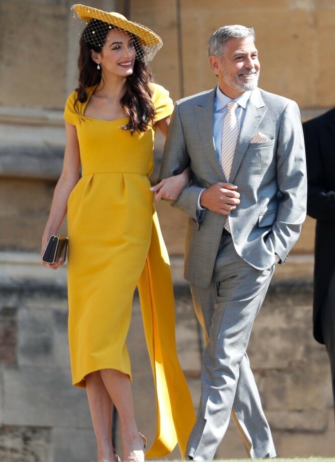 ÆRESGJESTER: George Clooney og kona Amal Clooney var selvskrevne gjester i prins Harrys bryllup. Foto: NTB scanpix ÆRESGJESTER: George Clooney og kona Amal Clooney var selvskrevne gjester i prins Harrys bryllup. Foto: NTB scanpix