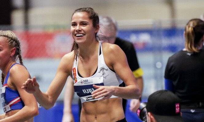 Bærum 20200201.
Amalie Iuel vant 400 m under NM friidrett Innendørs.
Foto: Vidar Ruud / NTB scanpix Bærum 20200201.
Amalie Iuel vant 400 m under NM friidrett Innendørs.
Foto: Vidar Ruud / NTB scanpix