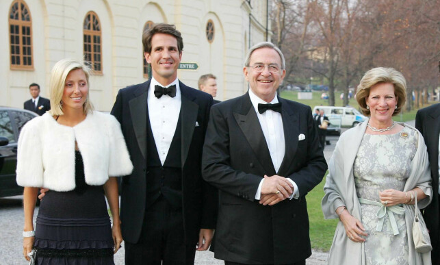 SVIGERS: Her er Marie-Chantel og ektemannen sammen med dronning Anne-Marie og kong Konstantin II i Sverige i 2006. Foto: NTB Scanpix SVIGERS: Her er Marie-Chantel og ektemannen sammen med dronning Anne-Marie og kong Konstantin II i Sverige i 2006. Foto: NTB Scanpix