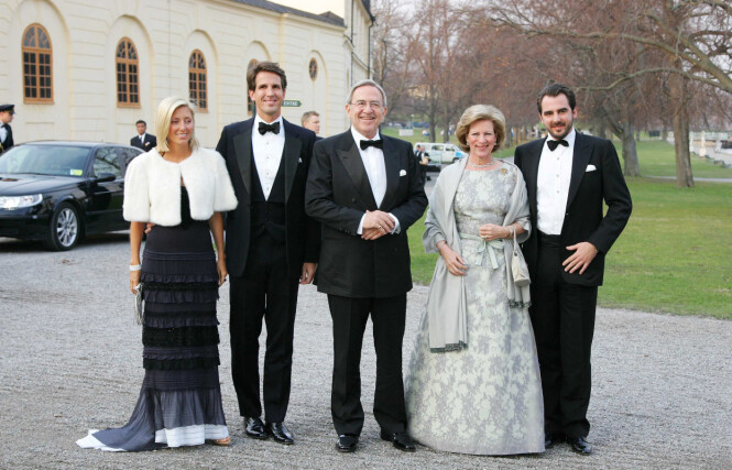 SVIGERS: Her er Marie-Chantel og ektemannen sammen med dronning Anne-Marie og kong Konstantin II i Sverige i 2006. Foto: NTB Scanpix SVIGERS: Her er Marie-Chantel og ektemannen sammen med dronning Anne-Marie og kong Konstantin II i Sverige i 2006. Foto: NTB Scanpix