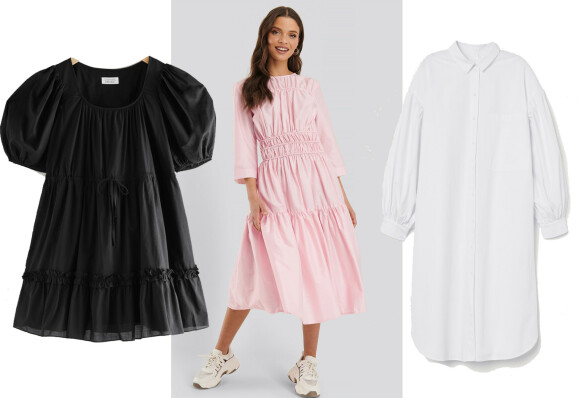 Fra venstre: Kjole fra & Other Stories, kr 890. Kjole fra Na-kd, kr 449. Kjole fra H&M, kr 299. Fra venstre: Kjole fra & Other Stories, kr 890. Kjole fra Na-kd, kr 449. Kjole fra H&M, kr 299.