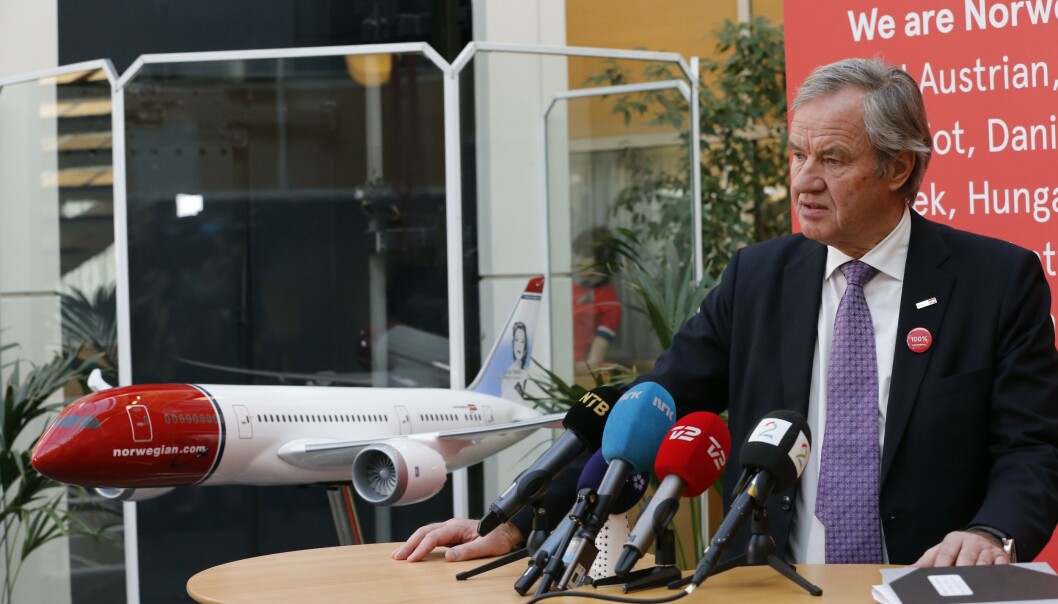 <strong>OVERRUMPLET PILOTENE:</strong> Daværende Norwegiansjef Bjørn Kjos tok streikende piloter på senga da han i 2015 splittet dem i separate datterselskaper i de skandinaviske landene. Foto: Terje Bendiksby / NTB scanpix <strong>OVERRUMPLET PILOTENE:</strong> Daværende Norwegiansjef Bjørn Kjos tok streikende piloter på senga da han i 2015 splittet dem i separate datterselskaper i de skandinaviske landene. Foto: Terje Bendiksby / NTB scanpix