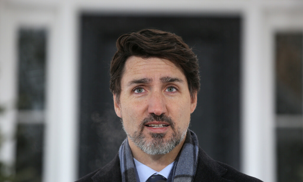 MÅLLØS? Statsminister Justin Trudeau så ikke ut til å ha forventet å bli konfrontert med opptøyene i USA under sin pressekonferanse tirsdag. Foto: Dave Chan / AFP MÅLLØS? Statsminister Justin Trudeau så ikke ut til å ha forventet å bli konfrontert med opptøyene i USA under sin pressekonferanse tirsdag. Foto: Dave Chan / AFP