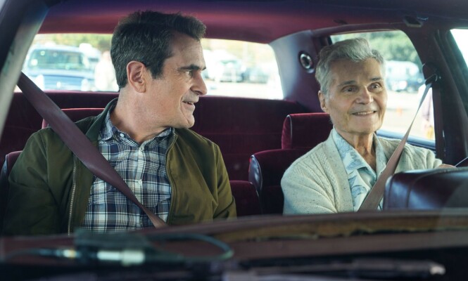 SOVNET INN: Dattera bekreftet at Fred Willard hadde gått bort. Her sammen med «Modern Family»-kollega Ty Burrell. Foto: Shutterstock editorial / NTB Scanpix SOVNET INN: Dattera bekreftet at Fred Willard hadde gått bort. Her sammen med «Modern Family»-kollega Ty Burrell. Foto: Shutterstock editorial / NTB Scanpix