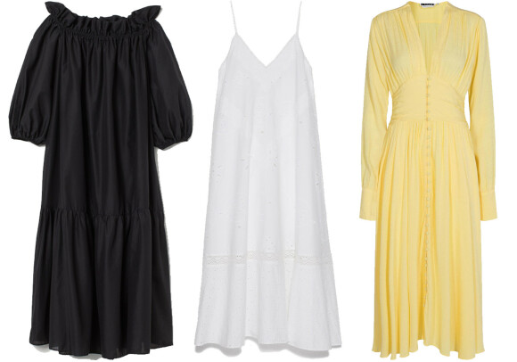 Fra venstre: Kjole fra H&M, kr 299. Kjole fra Zara, kr 899. Kjole fra Rotate Birger Christensen via Moniker.no, kr 2799. Fra venstre: Kjole fra H&M, kr 299. Kjole fra Zara, kr 899. Kjole fra Rotate Birger Christensen via Moniker.no, kr 2799.