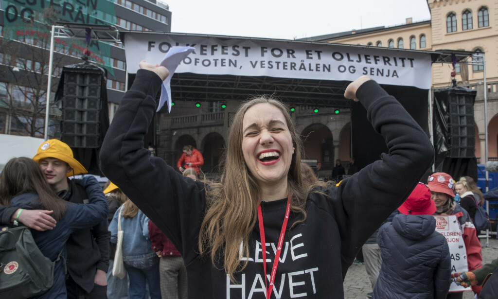 VANT: AUF-leder Ina Libak jubler etter at ungdomspartiet vant fram på Arbeiderpartiets landsmøte i fjor og fikk partiet til å gå inn for et oljefritt LoVeSe. Foto: Terje Pedersen / NTB Scanpix VANT: AUF-leder Ina Libak jubler etter at ungdomspartiet vant fram på Arbeiderpartiets landsmøte i fjor og fikk partiet til å gå inn for et oljefritt LoVeSe. Foto: Terje Pedersen / NTB Scanpix