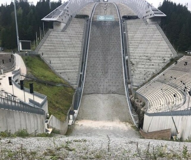 I DAG: Slik ser unnarennet i Holmenkollen ut i dag. I DAG: Slik ser unnarennet i Holmenkollen ut i dag.