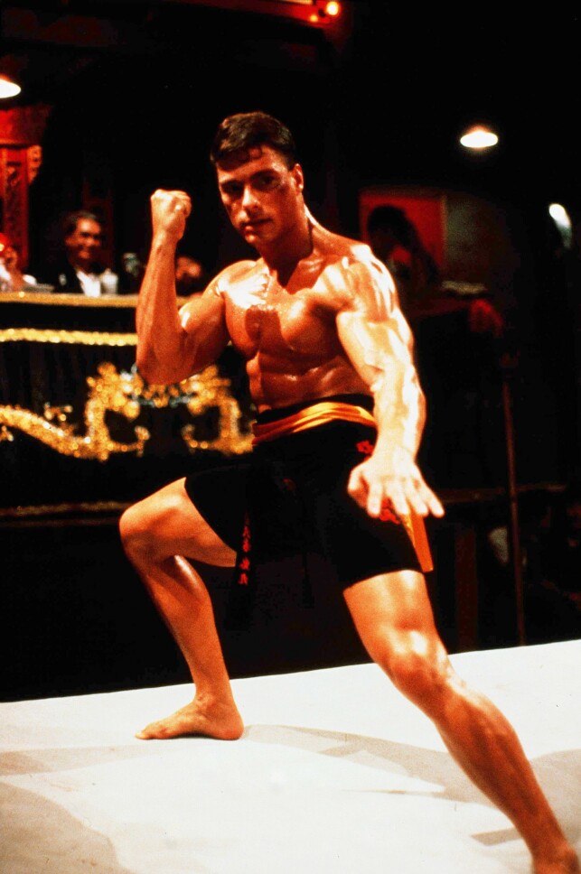 MUSKELBUNT: Jean-Claude Van Damme her avbildet i filmen «Bloodsport» i 1988. Foto: NTB Scanpix MUSKELBUNT: Jean-Claude Van Damme her avbildet i filmen «Bloodsport» i 1988. Foto: NTB Scanpix