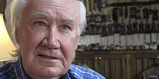 FILE - In this March 22, 2013, file photo, antiquities dealer and author Forrest Fenn sits in his home in Santa Fe, N.M. A bronze chest filled with gold, jewels, and other valuables worth more than $1 million and hidden a decade ago somewhere in the Rocky Mountain wilderness has been found, according to famed art and antiquities collector Fenn who created the treasure hunt. Fenn, 89, told the Santa Fe New Mexican on Sunday, June 7, 2020, that a man who did not want his name released located the chest a few days ago and the discovery was confirmed by a photograph the man sent him. (AP Photo/Jeri Clausing, File)