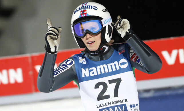 AKTIV: Line Jahr fra da hun var aktiv hopper. Bildet er fra Lillehammer i 2014.
Foto: Cornelius Poppe / NTB scanpix AKTIV: Line Jahr fra da hun var aktiv hopper. Bildet er fra Lillehammer i 2014.
Foto: Cornelius Poppe / NTB scanpix