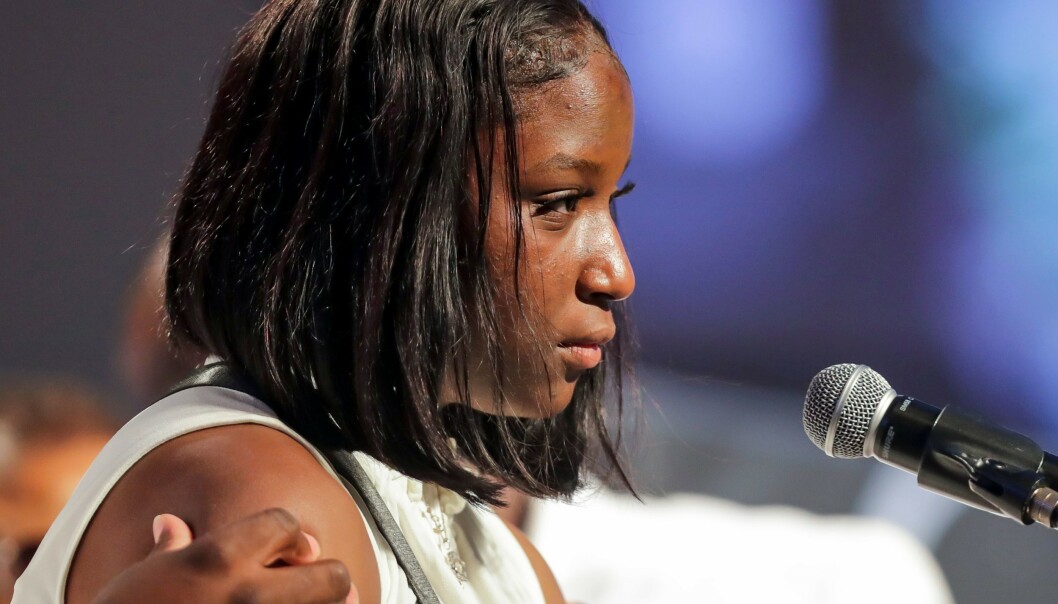 NIESE: Brooke Williams er Floyds niese. Foto: Godofredo A. Vasquez / AFP / NTB scanpix NIESE: Brooke Williams er Floyds niese. Foto: Godofredo A. Vasquez / AFP / NTB scanpix