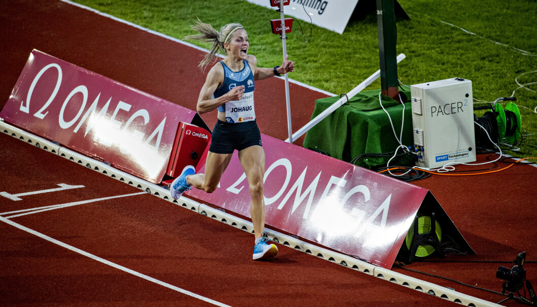 IMPONERTE: Therese Johaug slo VM-kravet med ti sekunder på10 000 m. Hun løp på 31.40,67 Foto: Bjørn Langsem / Dagbladet IMPONERTE: Therese Johaug slo VM-kravet med ti sekunder på10 000 m. Hun løp på 31.40,67 Foto: Bjørn Langsem / Dagbladet