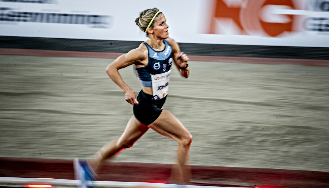ENORMT TEMPO: Therese Johaug viste fram kjempekreftene. Foto: Bjørn Langsem / Dagbladet ENORMT TEMPO: Therese Johaug viste fram kjempekreftene. Foto: Bjørn Langsem / Dagbladet