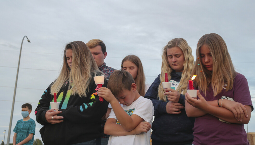 MINNESTUND: Fra en minnestund for JJ og Tylee i Idaho Falls fredag. Foto: John Roark / The Idaho Post-Register / AP / NTB Scanpix MINNESTUND: Fra en minnestund for JJ og Tylee i Idaho Falls fredag. Foto: John Roark / The Idaho Post-Register / AP / NTB Scanpix
