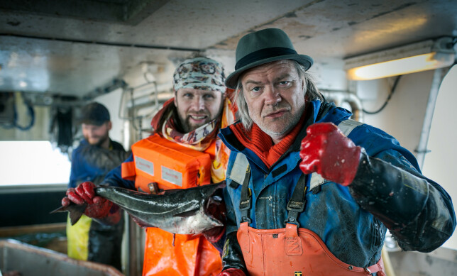 FISKETUR: Aune Sand og Alex Rosén (til h.) sammen på fiskebåt. Foto: Tor-Even Mathisen FISKETUR: Aune Sand og Alex Rosén (til h.) sammen på fiskebåt. Foto: Tor-Even Mathisen
