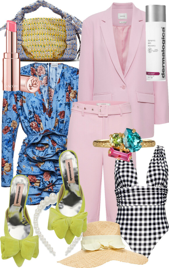 LA DEG INSPIRERE: Hårbøyle (kr 100,nelly.com). Hatt (kr 555,
Scampi). Solkrem (kr 780,
Dermalogica). Blazer (kr 2200, Gestuz). Kjole (kr 14 000,Magda Butrym/moniker.no). Leppestift (kr 310, Lancôme). Shorts (kr 1100, Gestuz). Ring (kr 600, CarolineSvedbom). Badedrakt (kr 1380,
Scampi). Pumps (kr 2000, Custommade). Veske (kr 400, Zara). LA DEG INSPIRERE: Hårbøyle (kr 100,nelly.com). Hatt (kr 555,
Scampi). Solkrem (kr 780,
Dermalogica). Blazer (kr 2200, Gestuz). Kjole (kr 14 000,Magda Butrym/moniker.no). Leppestift (kr 310, Lancôme). Shorts (kr 1100, Gestuz). Ring (kr 600, CarolineSvedbom). Badedrakt (kr 1380,
Scampi). Pumps (kr 2000, Custommade). Veske (kr 400, Zara).