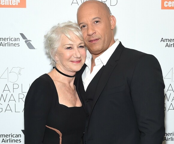 SAMMEN ... PÅ SCENEN: Helen Mirren og Vin Diesel på samme gala. Men et par er de ikke. FOTO: NTBScanpix SAMMEN ... PÅ SCENEN: Helen Mirren og Vin Diesel på samme gala. Men et par er de ikke. FOTO: NTBScanpix
