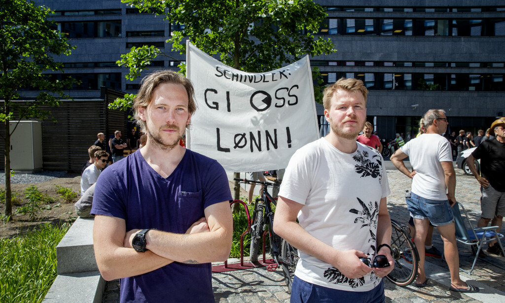 KRIGSERKLÆRING: - Dette er en krigserklæring, sier lederen av Heismontørenes fagforening Markus Hansen (t.v) om konflikten blant heismontørene i Schindler Norge, som klubbleder Alexander Jordnes beskriver som helt utenkelig. Foto: Henning Lillegård KRIGSERKLÆRING: - Dette er en krigserklæring, sier lederen av Heismontørenes fagforening Markus Hansen (t.v) om konflikten blant heismontørene i Schindler Norge, som klubbleder Alexander Jordnes beskriver som helt utenkelig. Foto: Henning Lillegård