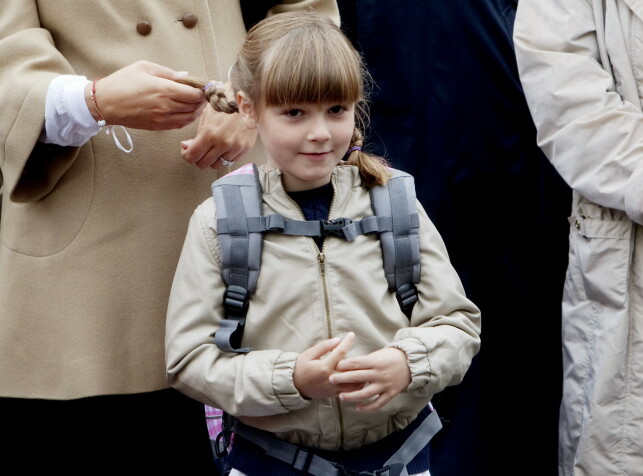 DEN GANG DA: Prinsesse Ingrid Alexandra fotografert da hun begynte på skolen i 2010. Foto: Stian Lysberg Solum / NTB Scanpix DEN GANG DA: Prinsesse Ingrid Alexandra fotografert da hun begynte på skolen i 2010. Foto: Stian Lysberg Solum / NTB Scanpix