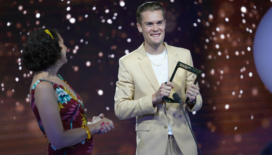 DOKUSÅPE: «Team Ingebrigtsen» vant for beste dokusåpe. Filip Ingebrigtsen tok imot prisen på vegne av programmet. Foto: NTB Scanpix DOKUSÅPE: «Team Ingebrigtsen» vant for beste dokusåpe. Filip Ingebrigtsen tok imot prisen på vegne av programmet. Foto: NTB Scanpix