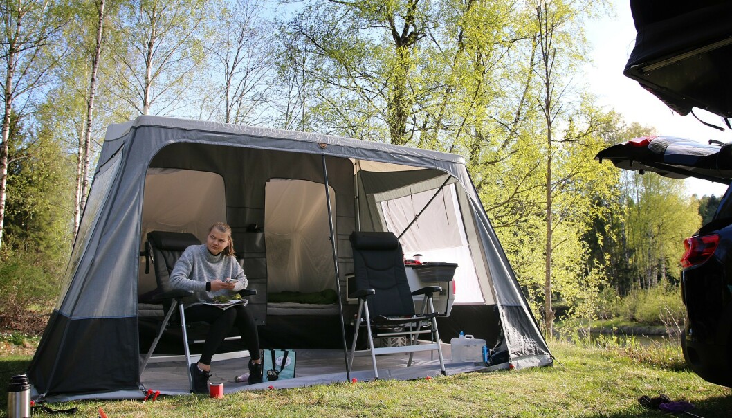 <strong>NEST DYREST:</strong> Camp-let Dream koster nesten 100.000 kroner, men gir ikke helt samme luksus som mange kanskje er vant med fra campingvogn. Foto: NAF <strong>NEST DYREST:</strong> Camp-let Dream koster nesten 100.000 kroner, men gir ikke helt samme luksus som mange kanskje er vant med fra campingvogn. Foto: NAF