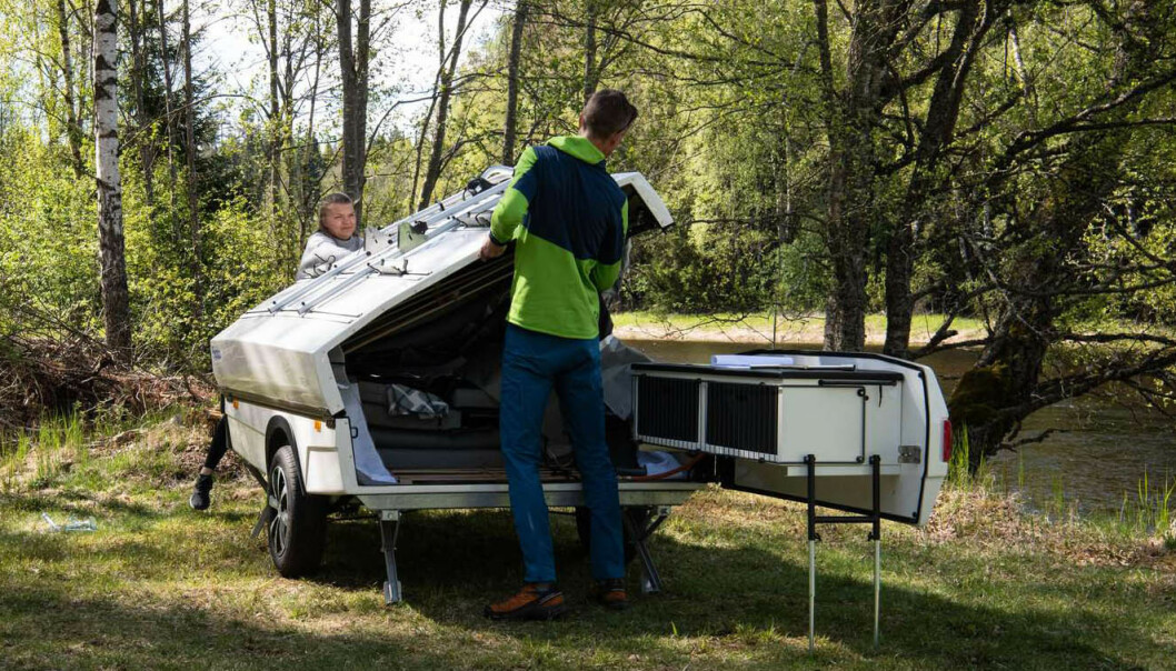 <strong>RASKT:</strong> Med erfaring og to personer bør oppsettet av Isabella Camp-let gå på 10-15 minutter. Foto: NAF <strong>RASKT:</strong> Med erfaring og to personer bør oppsettet av Isabella Camp-let gå på 10-15 minutter. Foto: NAF