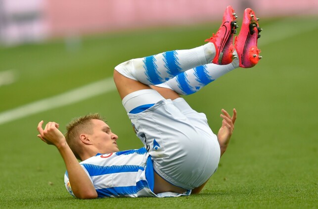 NEDTUR: Martin Ødegaard startet sesongen glimrende i Real Sociedad. Nå ser det verre ut. Foto: NTB scanpix NEDTUR: Martin Ødegaard startet sesongen glimrende i Real Sociedad. Nå ser det verre ut. Foto: NTB scanpix