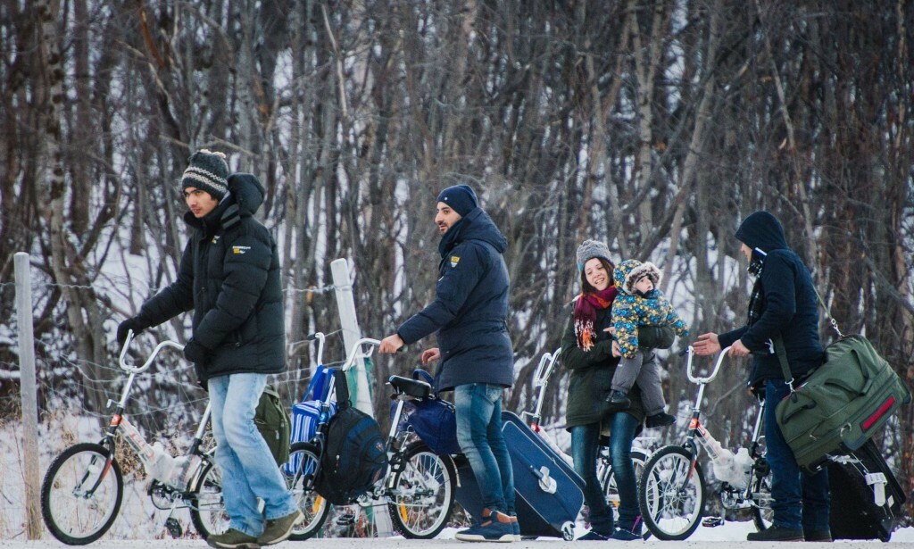 PÅ SYKKEL RUSSLAND - NORGE: I 2015 kom det over 5500 personer over den norsk-russiske grensa. Foto: JONATHAN NACKSTRAND/ AFP /NTB Scanpix PÅ SYKKEL RUSSLAND - NORGE: I 2015 kom det over 5500 personer over den norsk-russiske grensa. Foto: JONATHAN NACKSTRAND/ AFP /NTB Scanpix
