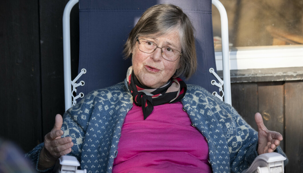 <strong>- FORFERDELIG:</strong> Professor og tidligere smittevernoverlege ved Ullevål sykehus, Bjørg Marit Andersen, synes tallene fra Sverige er tragisk lesning. Foto: Lars Eivind Bones / Dagbladet <strong>- FORFERDELIG:</strong> Professor og tidligere smittevernoverlege ved Ullevål sykehus, Bjørg Marit Andersen, synes tallene fra Sverige er tragisk lesning. Foto: Lars Eivind Bones / Dagbladet