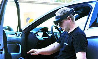 <strong>POSITIV:</strong> Bilberger og bilansvarlig hos Falck i Oslo, Torger Fuglerudsveen, fikk i forprosjektet prøve Hololens 2-brillene. Foto: Falck <strong>POSITIV:</strong> Bilberger og bilansvarlig hos Falck i Oslo, Torger Fuglerudsveen, fikk i forprosjektet prøve Hololens 2-brillene. Foto: Falck