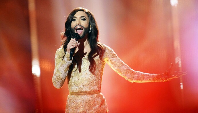 VINNER: I 2014 stakk Conchita Wurst av med den gjeve Eurovision-seieren, med låta «Rise Like a Phoenix». Foto: NTB Scanpix VINNER: I 2014 stakk Conchita Wurst av med den gjeve Eurovision-seieren, med låta «Rise Like a Phoenix». Foto: NTB Scanpix