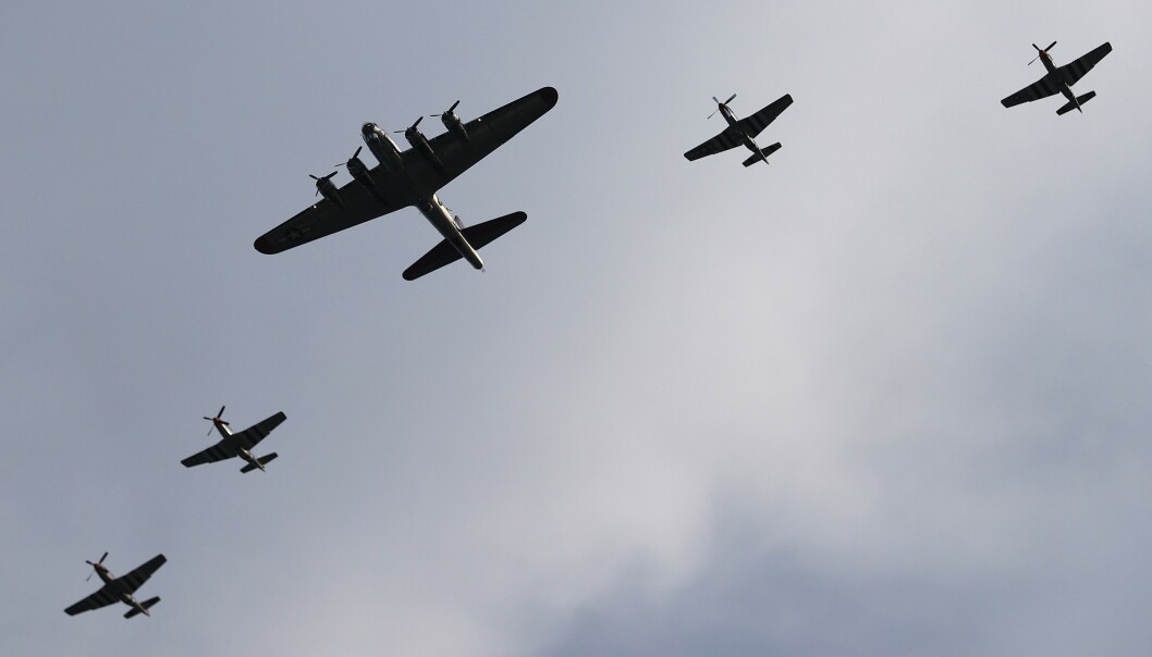 <strong>SHOW:</strong> Fly fra 2. verdenskrig flyr over Washington. Foto: Win McNamee/Getty Images/AFP <strong>SHOW:</strong> Fly fra 2. verdenskrig flyr over Washington. Foto: Win McNamee/Getty Images/AFP