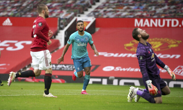 STORTAP: Joshua King og Bournemouth fikk seg en lærepenge da laget tapte 5-2 for Manchester United i helga. Foto: NTB scanpix STORTAP: Joshua King og Bournemouth fikk seg en lærepenge da laget tapte 5-2 for Manchester United i helga. Foto: NTB scanpix