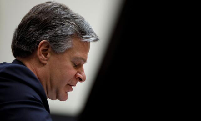 SJEF FBI: Wray sier at Kina truer USAs nasjonale sikkerhet, og at det krever handling. Foto: Tom Brenner / Reuters / NTB scanpix SJEF FBI: Wray sier at Kina truer USAs nasjonale sikkerhet, og at det krever handling. Foto: Tom Brenner / Reuters / NTB scanpix