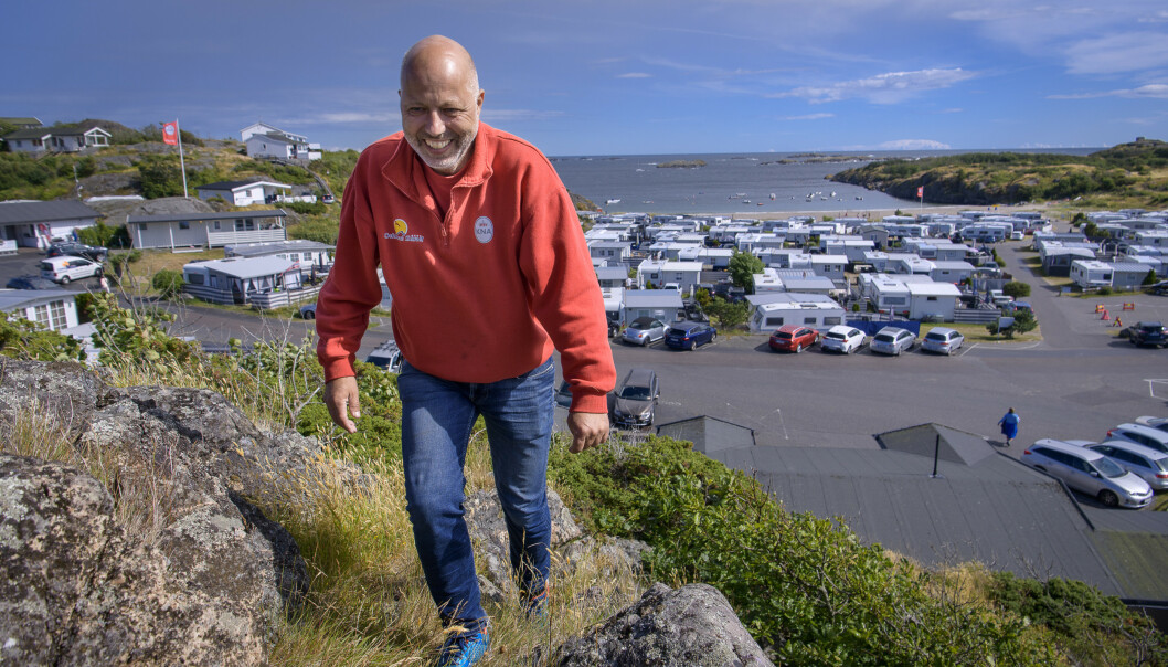 FORNØYD: Campingsjef Ole-Øyvind Rønningen forteller om en fullbooka camping. Foto: Lars Eivind Bones / Dagbladet. FORNØYD: Campingsjef Ole-Øyvind Rønningen forteller om en fullbooka camping. Foto: Lars Eivind Bones / Dagbladet.